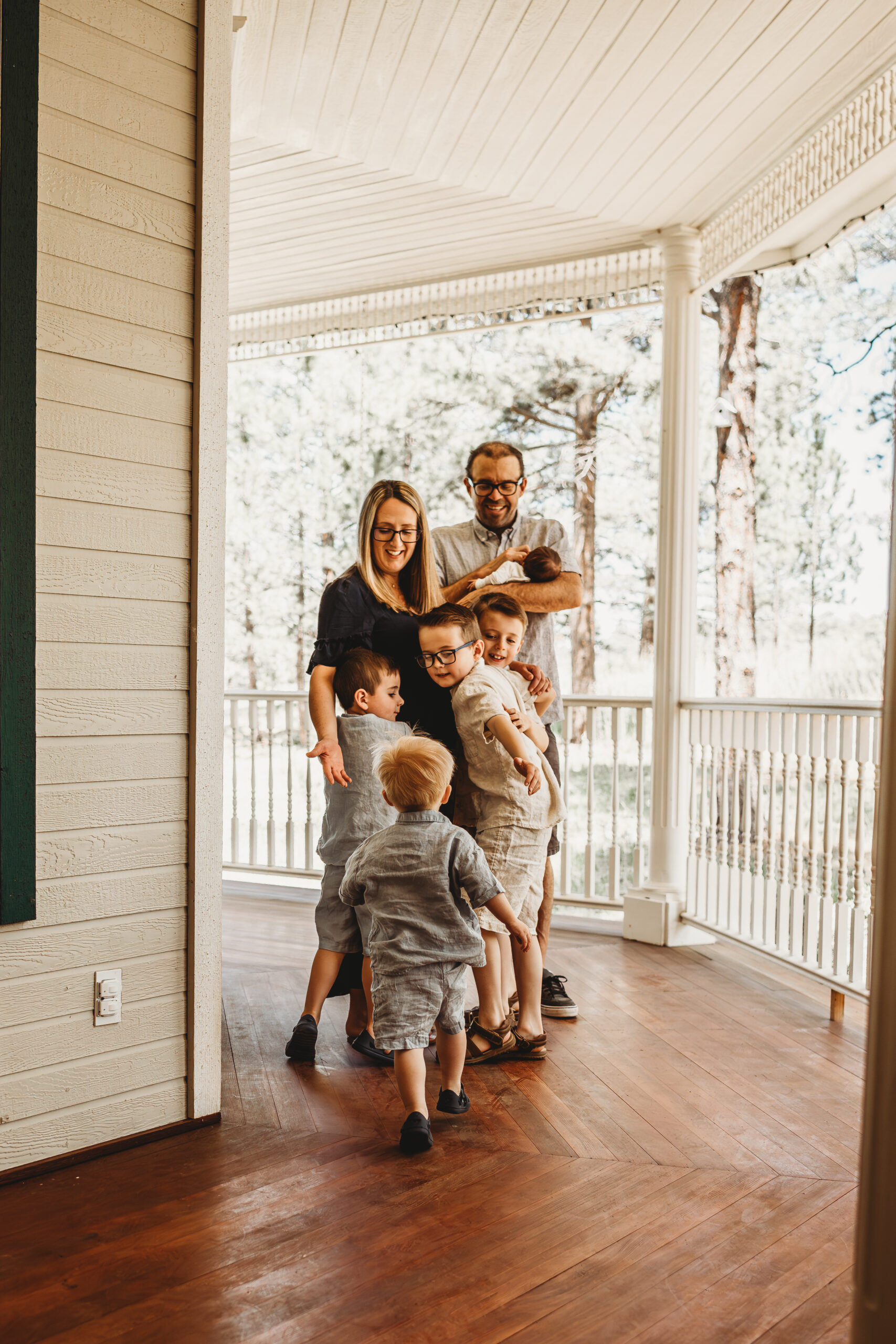 The Barksdale family in the pines